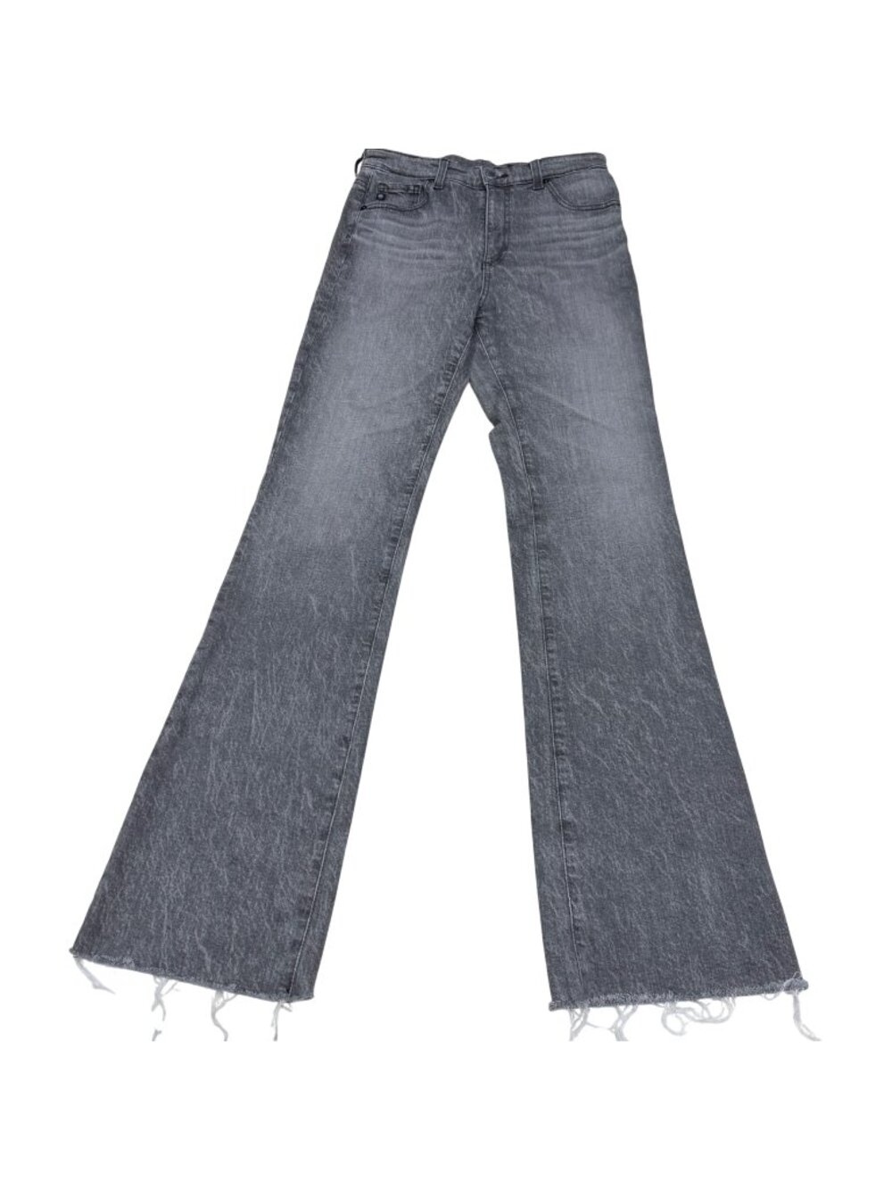 AG Jeans Alexxis Boot High-Rise Vintage Fit Women's Gray Denim Pants, Size 28R